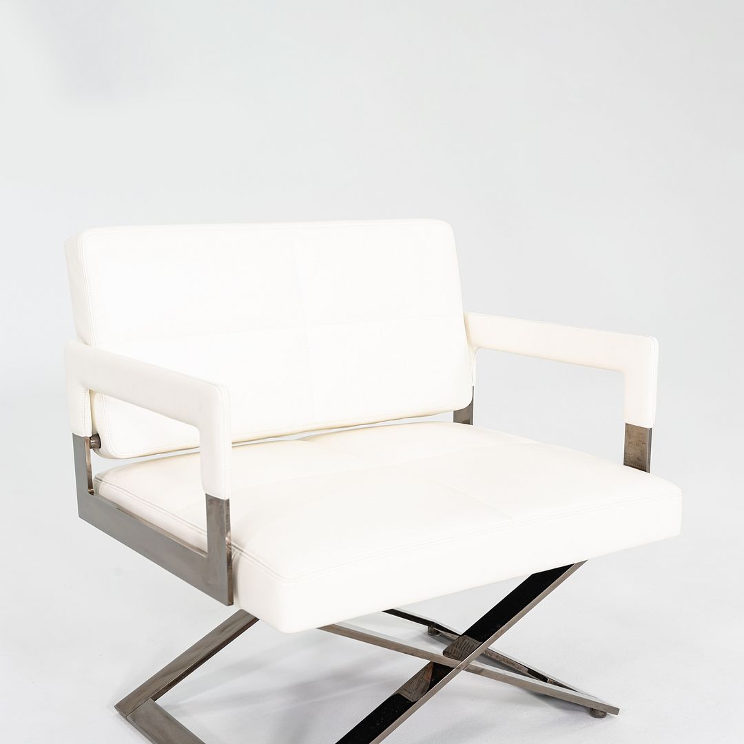 2018 Pair of Jean-Marie Massaud for Poltrona Frau Aster X Lounge Chairs Leather