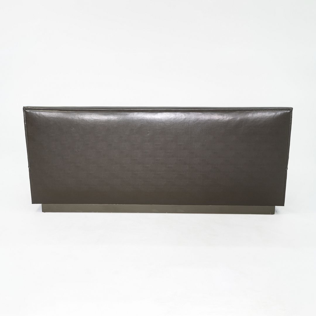 2004 Henry B Urban Custom Banquette / Bench Rich Brown Vinyl Upholstery Finish