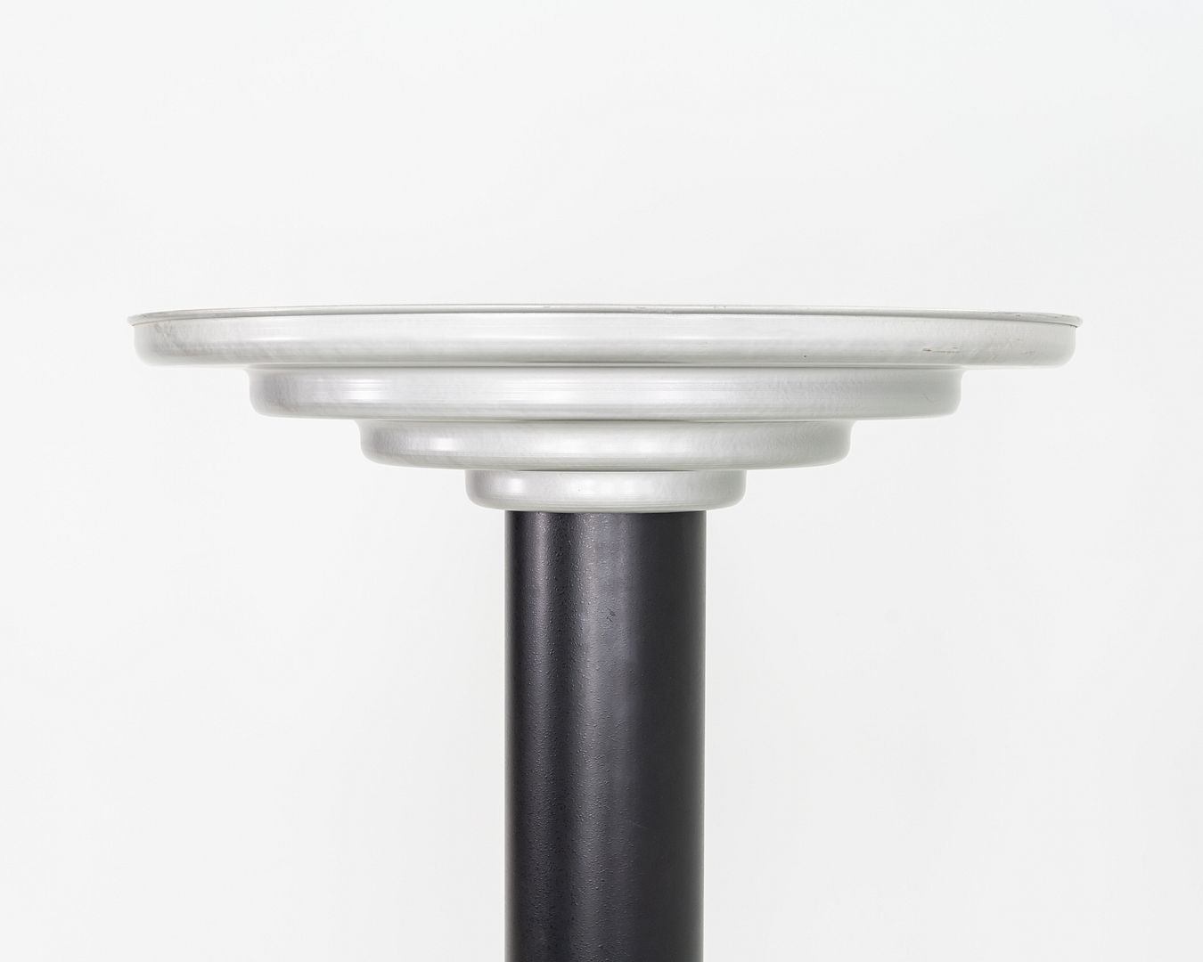 1940s Firma Keiser Art Deco Machine Age Streamline Torchiere Floor Lamp Aluminum