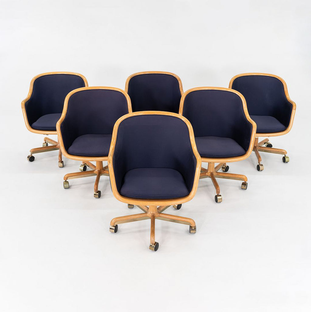 1986 Ward Bennett for Brickel Associates Executive Office Chair in Oak 6x Avail