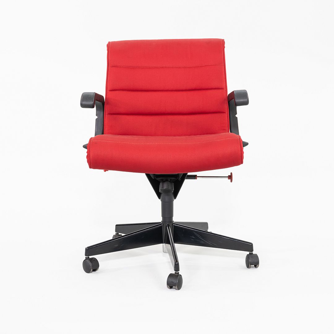 1989 Richard Sapper for Knoll Management Desk Chairs in Red Fabric 17x Available