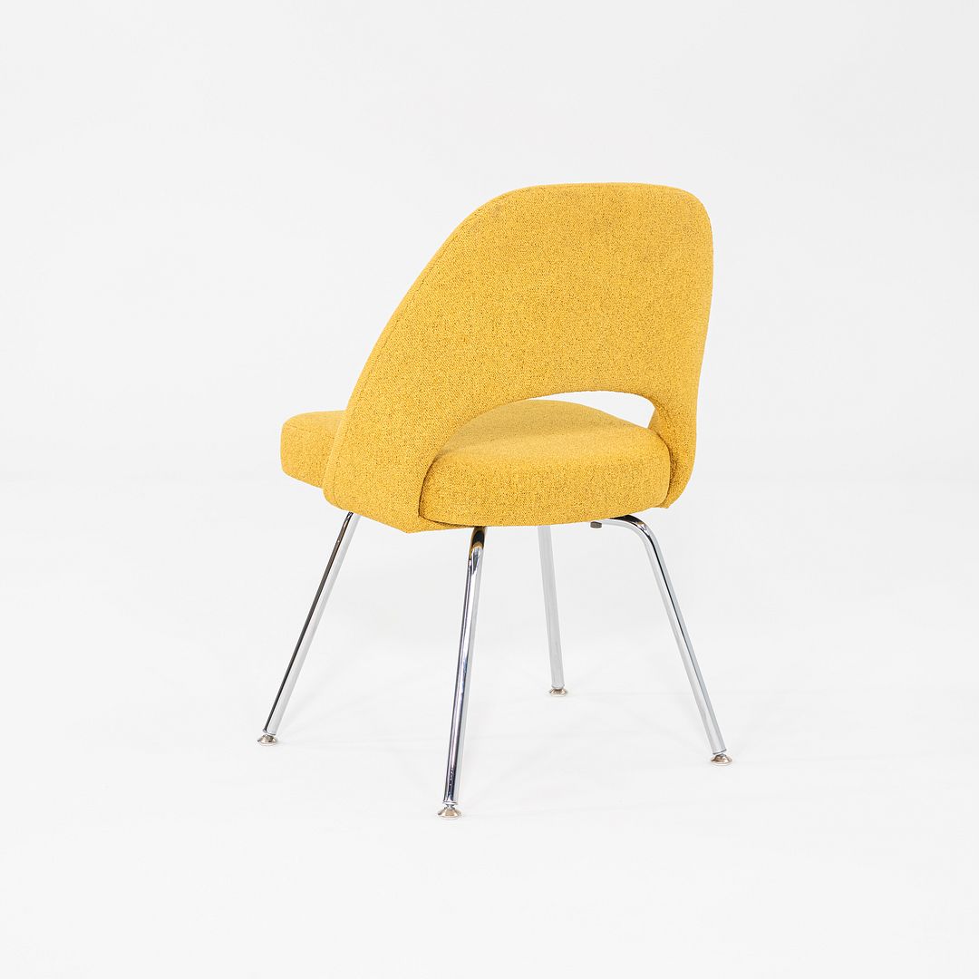 2021 Eero Saarinen for Knoll Armless Executive Dining Chair in Yellow 13x Avail