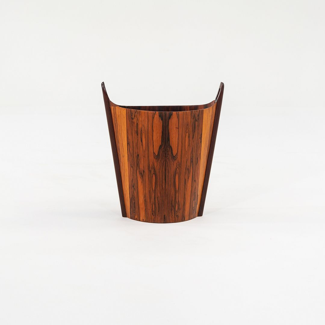 1963 Brazilian Rosewood Waste Basket Einar Barnes for P.S. Heggen Made in Norway