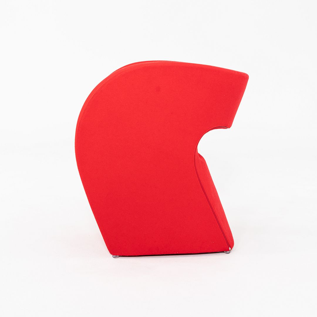 2020s Pair of Ron Arad for Moroso Victoria and Albert Easy Lounge Chairs in Red