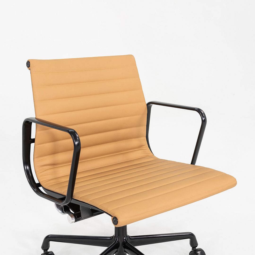 2022 Herman Miller Eames Aluminum Group Management Desk Chair in Tan, 2x Avail