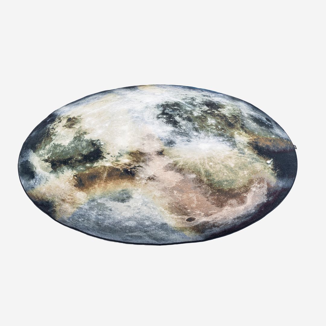 2020s MOOOI Mooon Circular Rug Made in Germany 98 Inch Diameter 2x Available