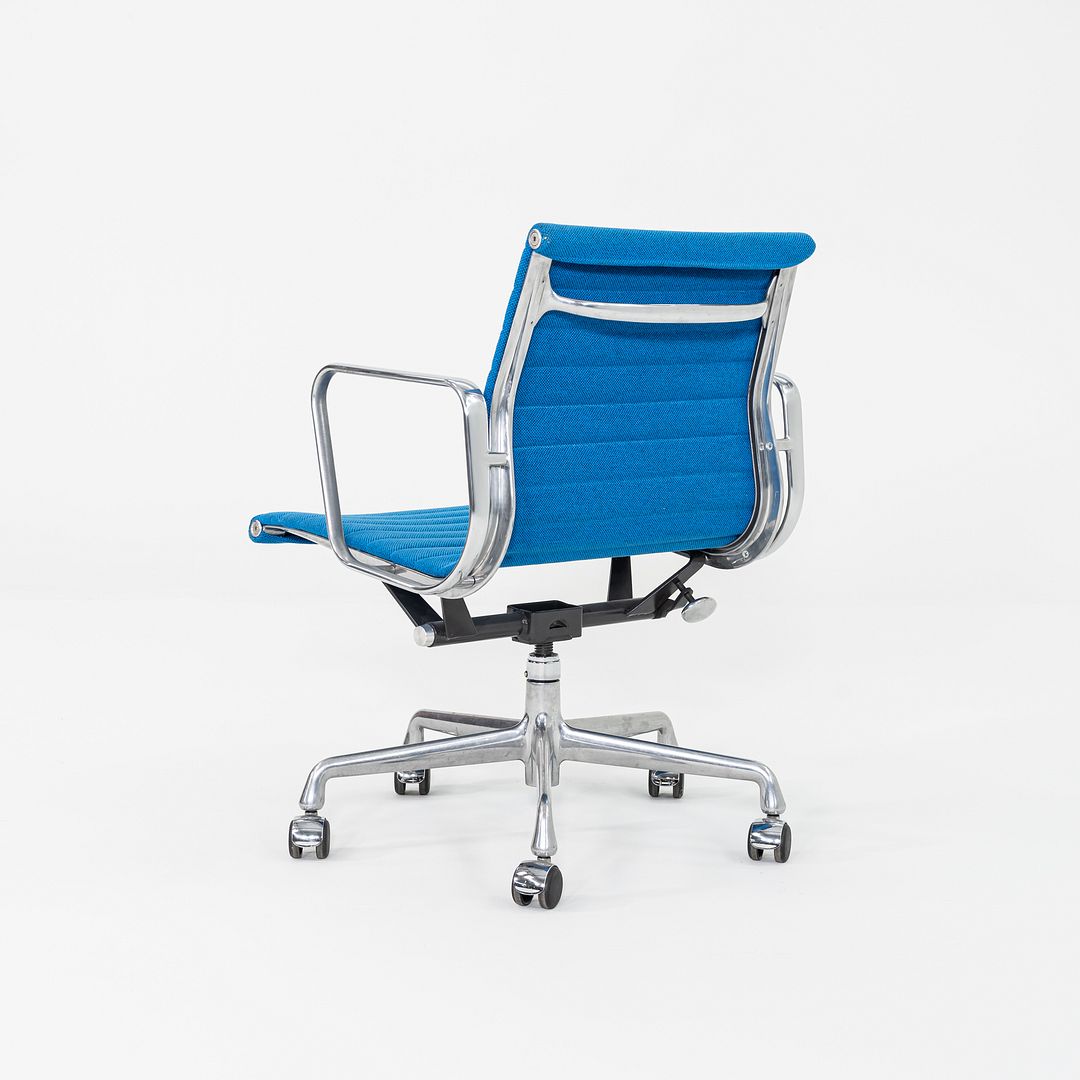 2003 Herman Miller Eames Aluminum Group Management Desk Chairs in Blue Fabric 17x Available