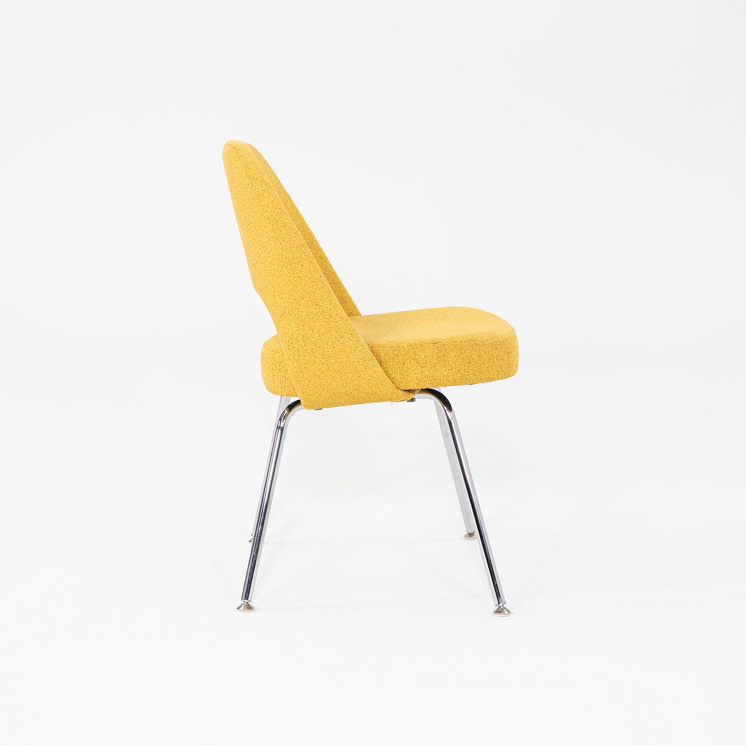 2021 Eero Saarinen for Knoll Armless Executive Dining Chair in Yellow 13x Avail