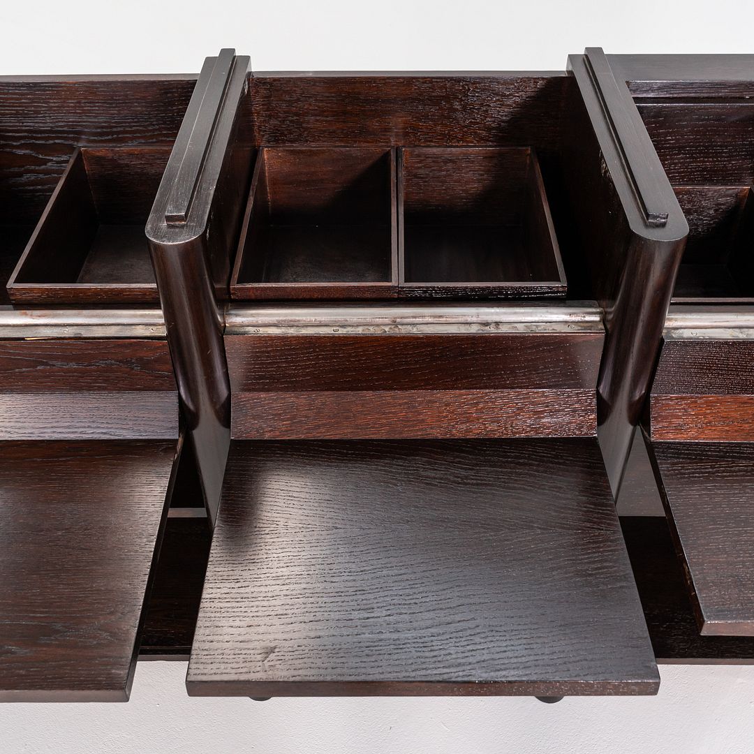 1940s Bench-Made French Oak Sideboard Cabinet attributed to Paul Dupre-Lafon