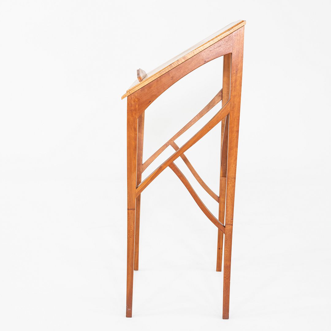 C. 1990s Organic Modern Studio-Crafted Podium Lectern in Pennsylvania Cherry