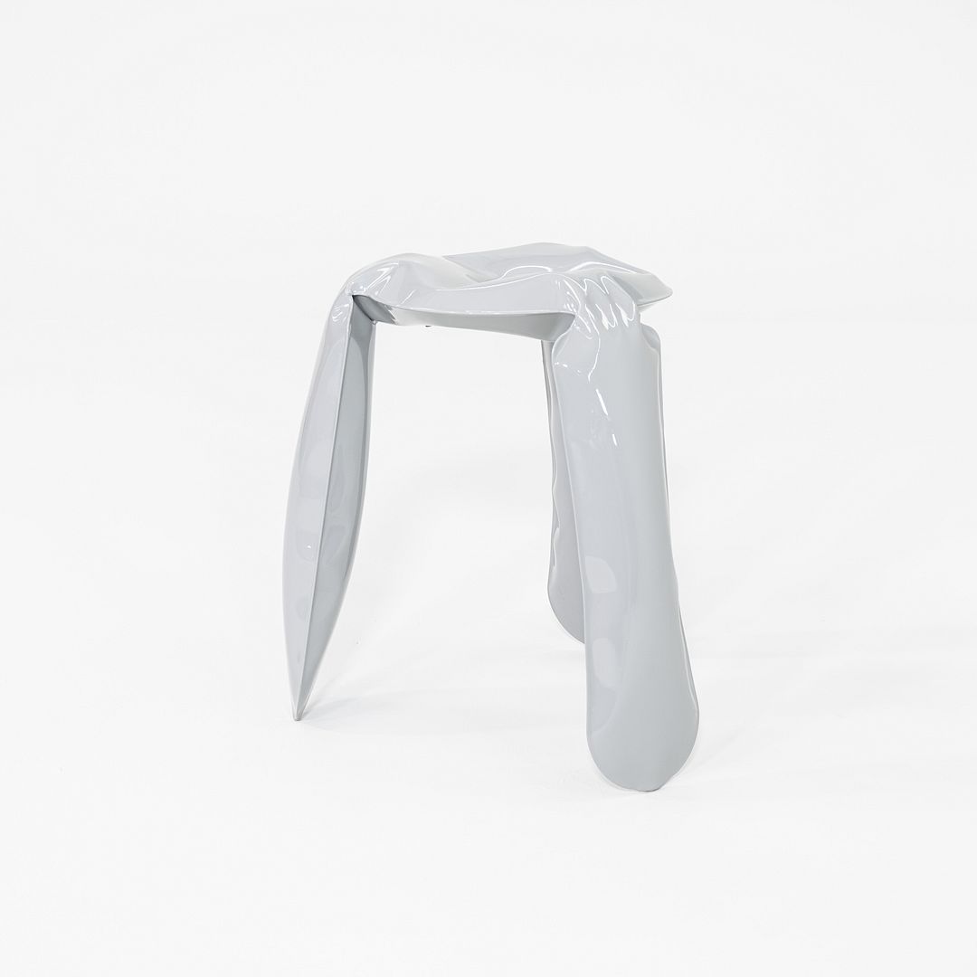2020s Oskar Zieta for Zieta Plopp Low Stool Steel w/ Grey Finish 9x Available