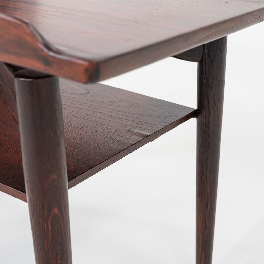 1960s Arne Vodder for George Tanier T9 Side / End Table Teak & Oak 30x19 Inches