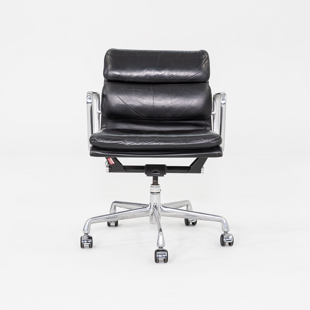 2003 Herman Miller Eames Soft Pad Management Desk Chair Black Leather 6x Avail