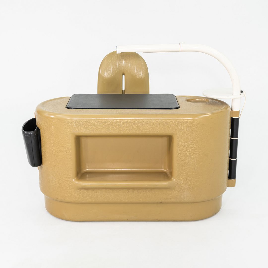 1970s Ernest H. Igl for Bayer AG 'Hadi' Space Age Writing Desk and Side Chair