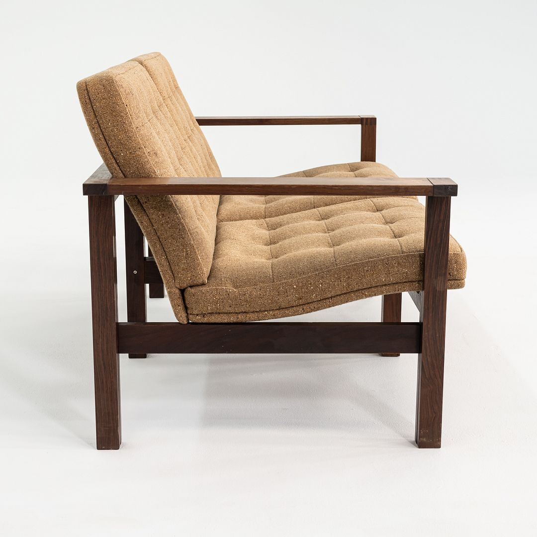 1960s Moduline Rosewood Loveseat / Sofa by Ole Gjerlov-Knudsen and Torben Lind
