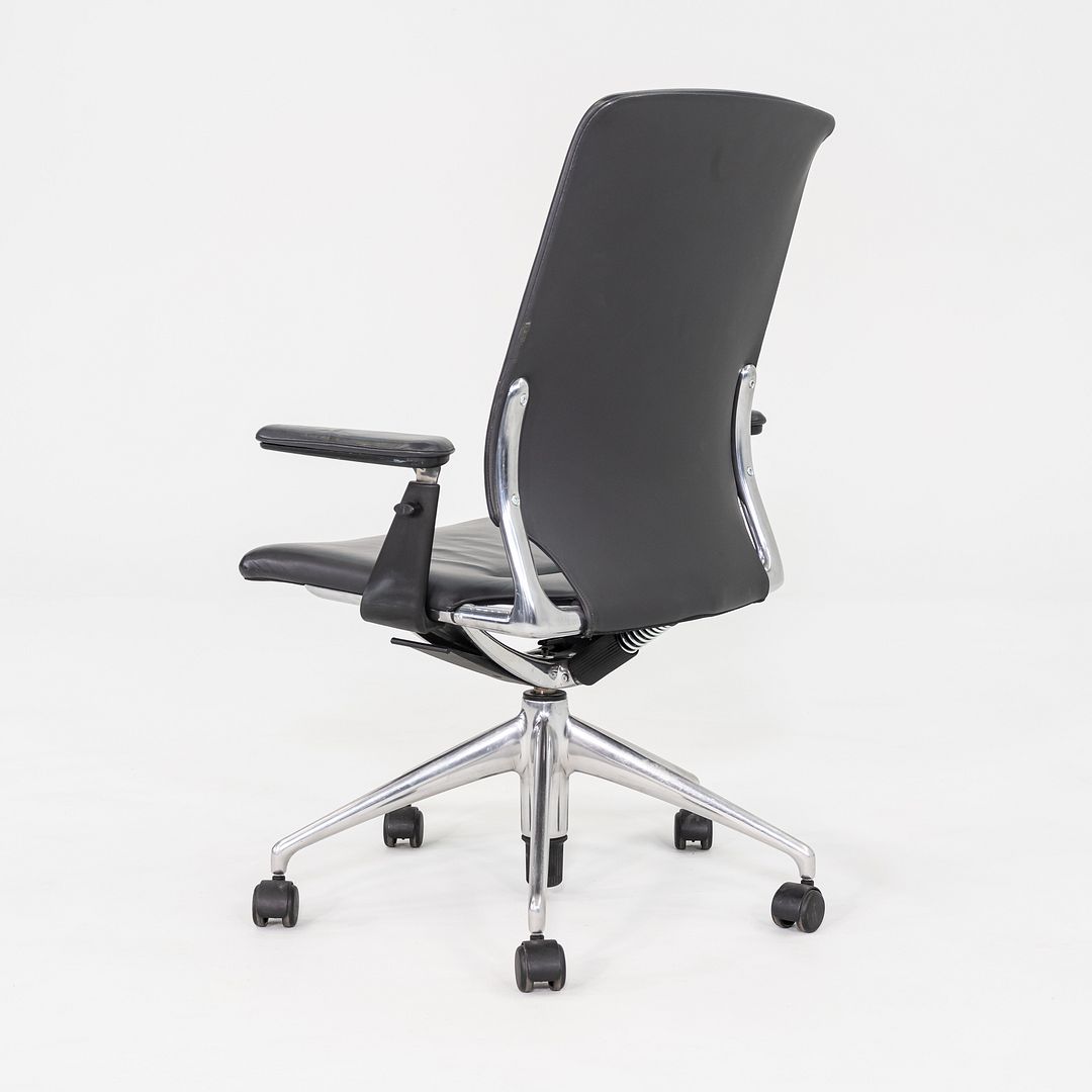 2011 Alberto Meda for Vitra Meda Desk Chair w/ Black Leather Upholstery 6x Avail