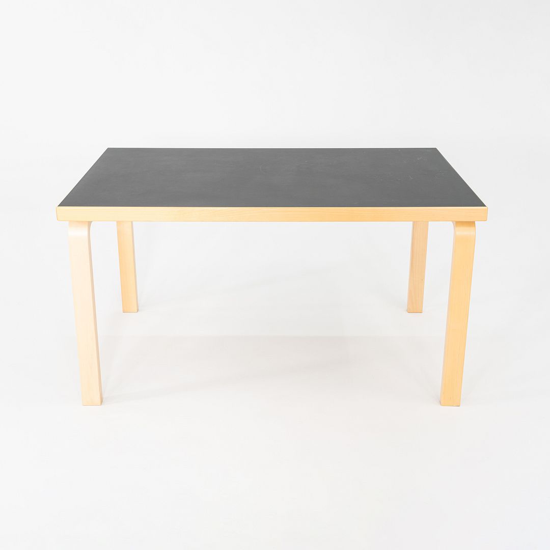 SOLD 2012 Alvar and Aino Aalto for Artek Table 81B Dining Table / Desk Black 34x54"