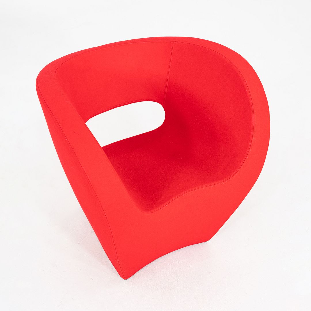 2020s Pair of Ron Arad for Moroso Victoria and Albert Easy Lounge Chairs in Red