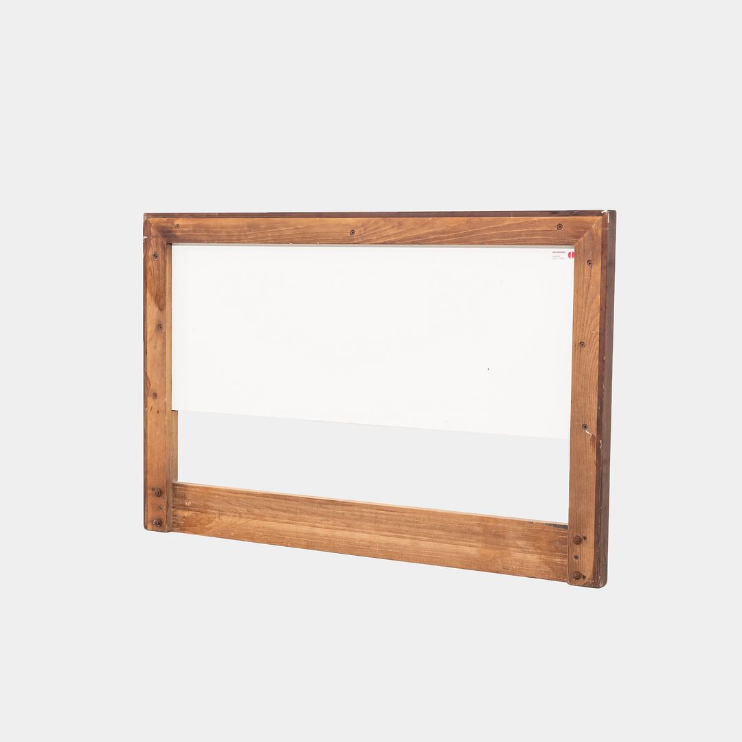 1960s Florence Knoll Twin Size Headboard Walnut w/ White Laminate, Model 740WP