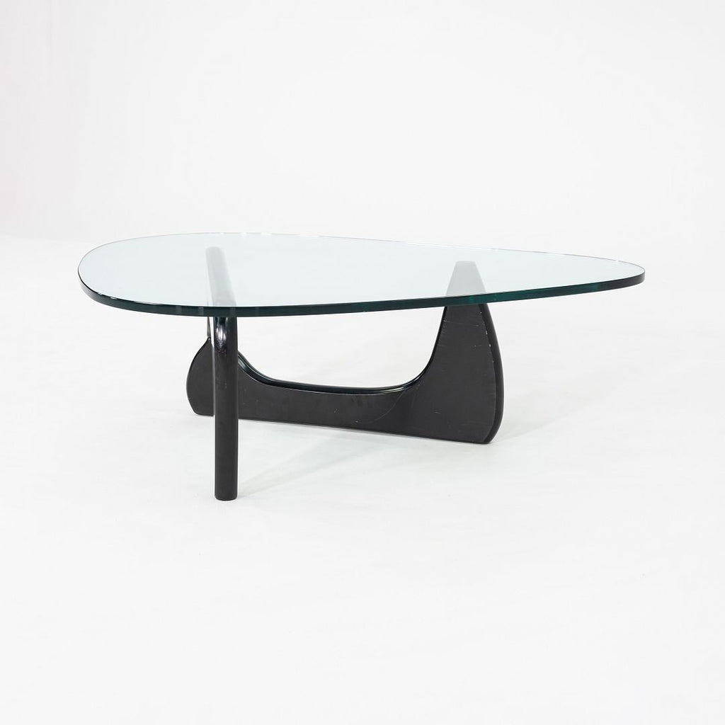 SOLD C. 2007 Isamu Noguchi for Herman Miller Coffee Table in Black with Glass Top