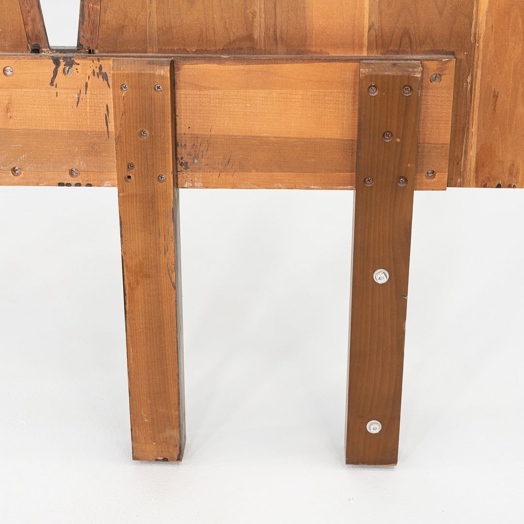 1960s Helen and Hobey Baker King Size Modern Headboard in Walnut 96x38 Inches