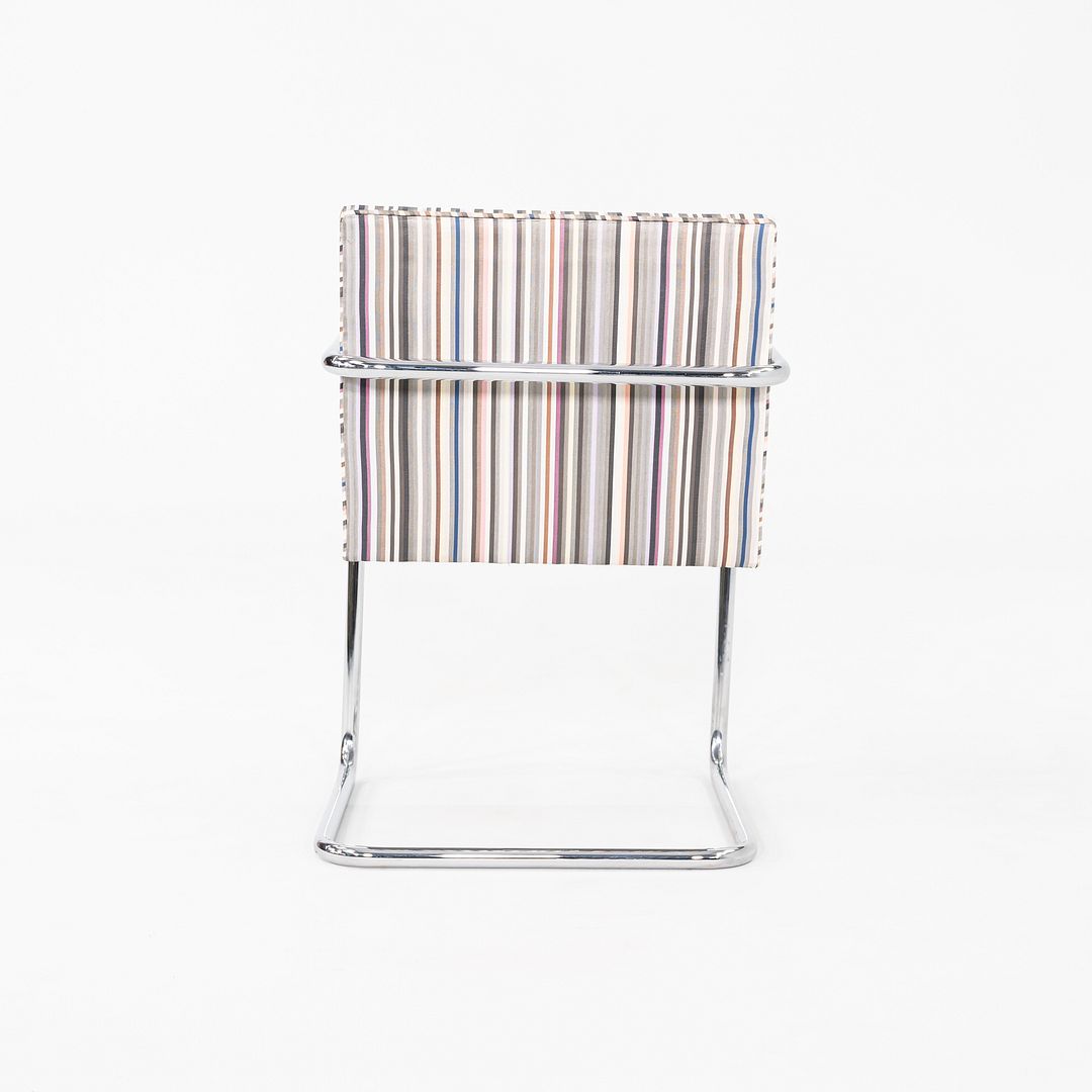 2006 Mies van der Rohe for Knoll Tubular Brno Chair Multicolored Fabric 3x Avail