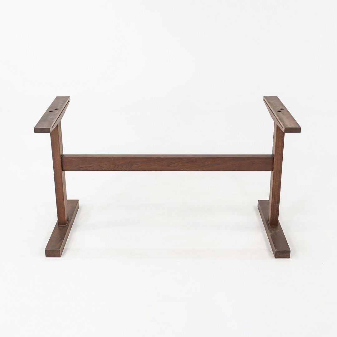 2010s Tyler Hays for BDDW Dining Table w/ Trestle Base in American Black Walnut