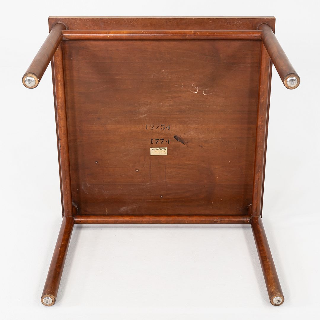 1954 T.H. Robsjohn-Gibbings for Widdicomb Side Table Crafted in Solid Walnut