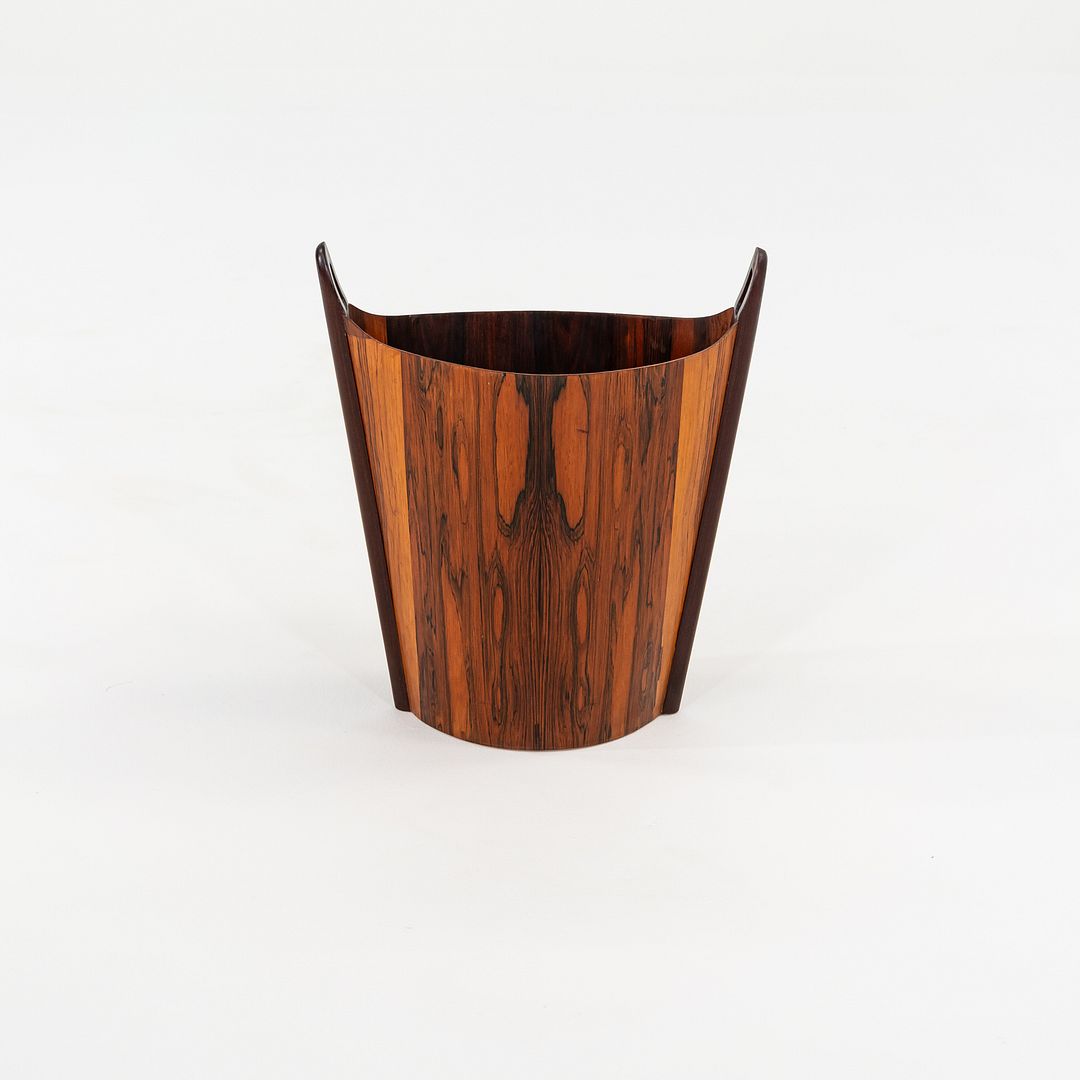 1963 Brazilian Rosewood Waste Basket Einar Barnes for P.S. Heggen Made in Norway