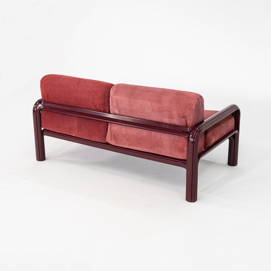 1981 Gae Aulenti Knoll Orsay Two Seat Sofa Loveseat w/ Suede Upholstery 2x Avail