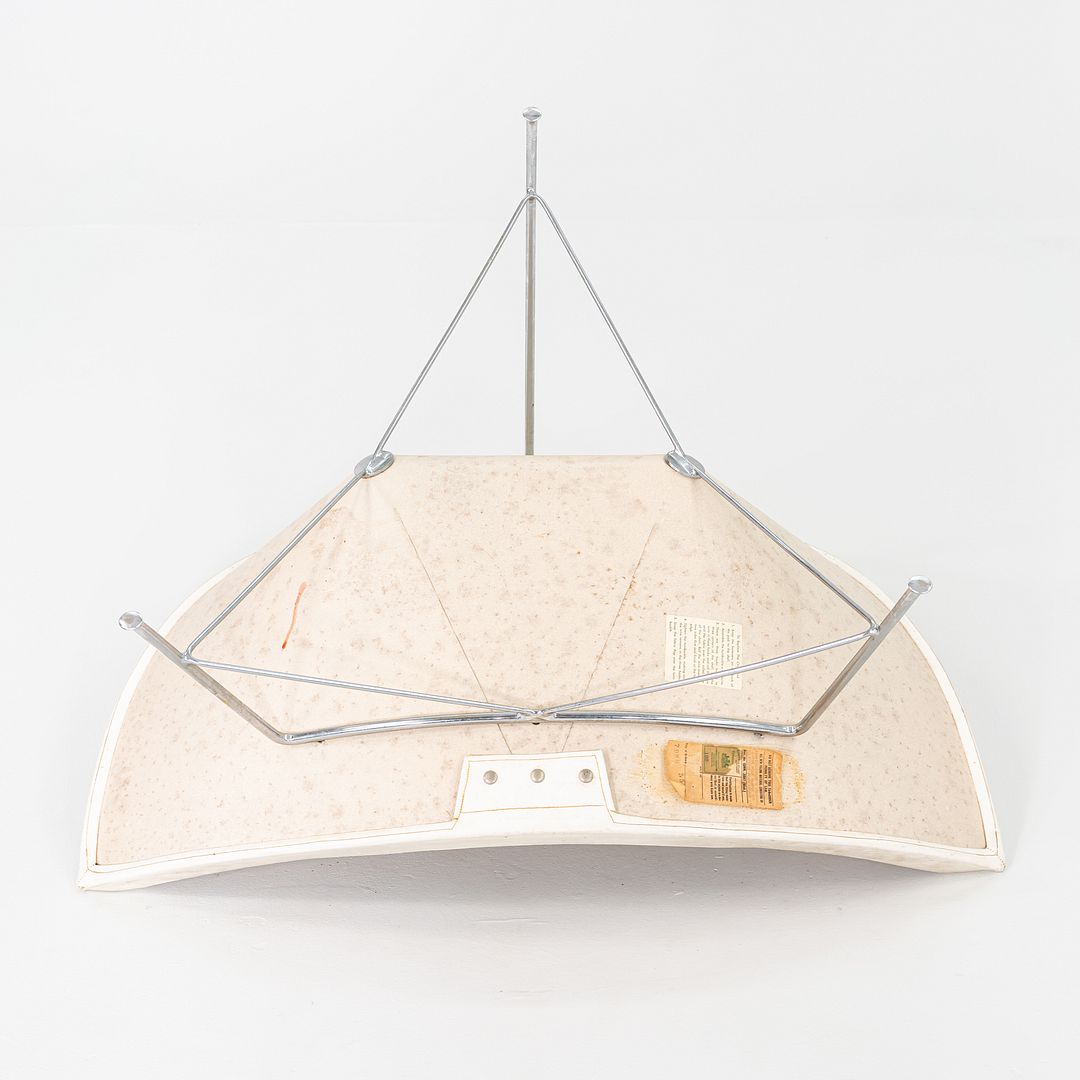 1950s George Nelson for Herman Miller Coconut Lounge Chair with White Vinyl