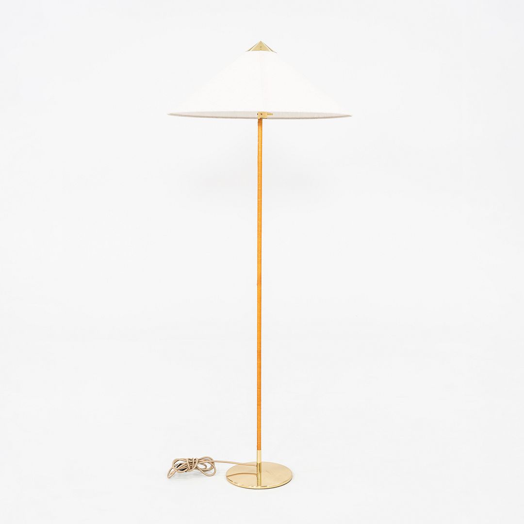 2024 Paavo Tynell for GUBI 9602 Floor Lamp “Chinese Hat” with White Canvas Shade