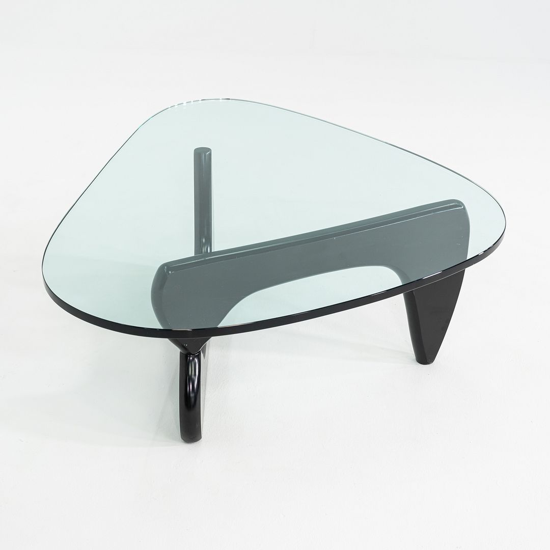 SOLD C. 2007 Isamu Noguchi for Herman Miller Coffee Table in Black with Glass Top