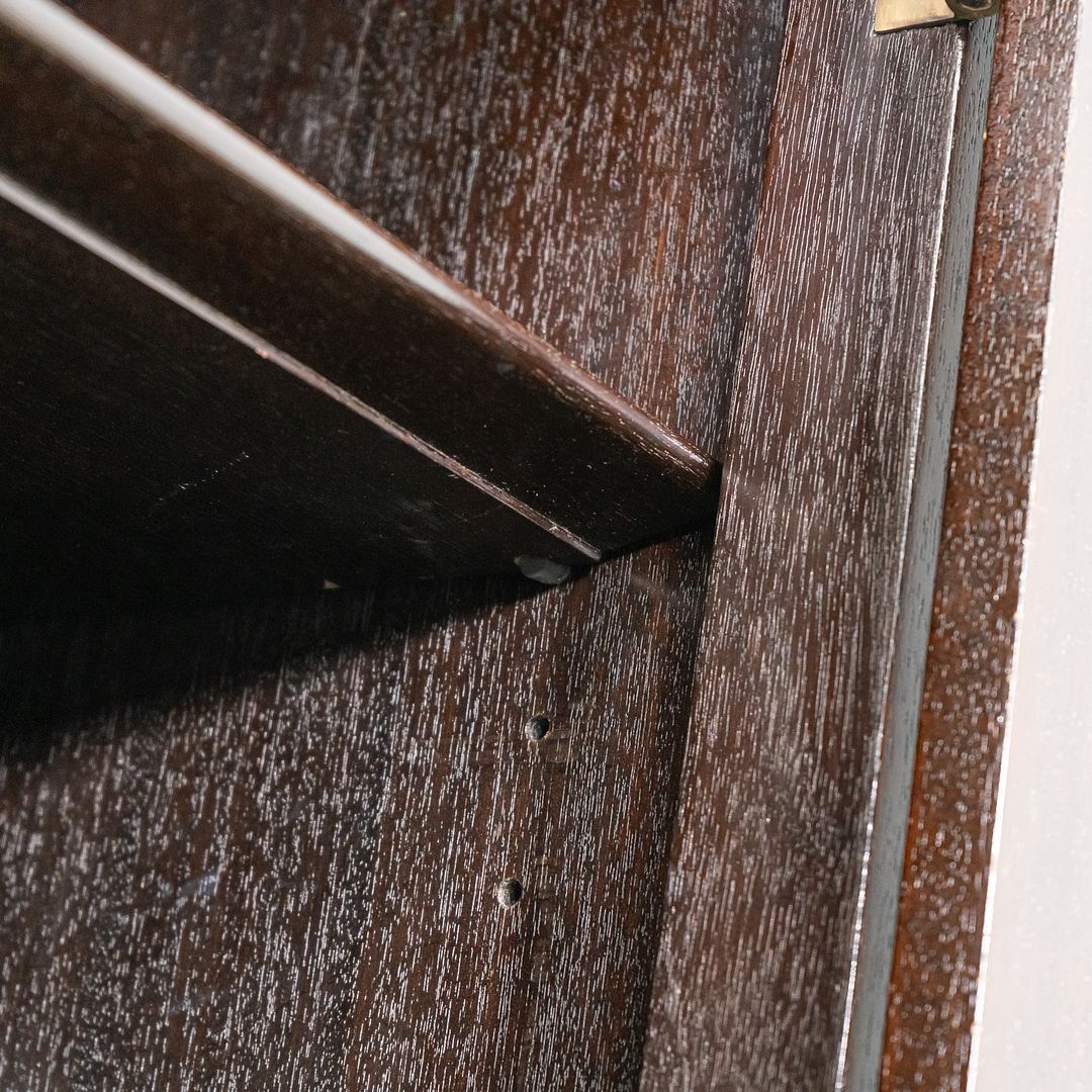 1950s Edward Wormley for Dunbar Walnut Ming Sideboard Cabinet w/ Brass Hardware