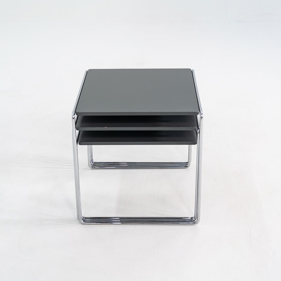 1980s Trio of 'Marcel T' Nesting Tables by Kazuhide Takahama for Cassina in Grey