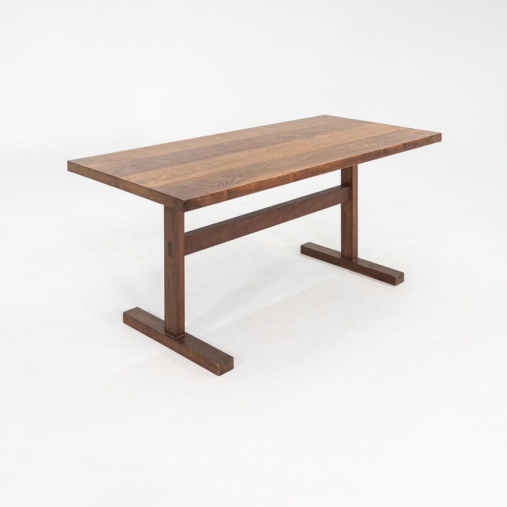 2010s Tyler Hays for BDDW Dining Table w/ Trestle Base in American Black Walnut