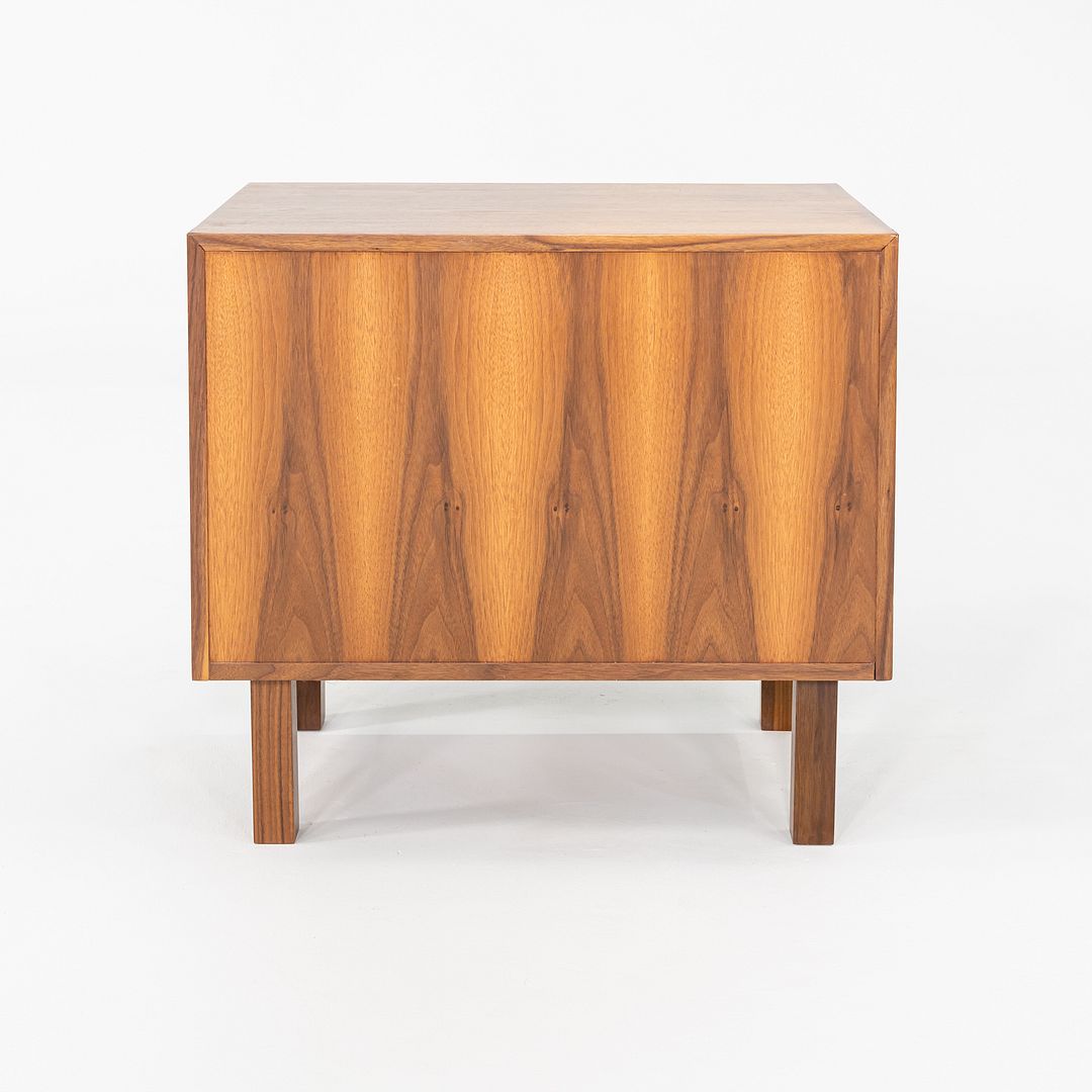 1970s Jens Risom Designs Walnut 29 Inch Cabinet / Mid-Century Modern Book Shelf