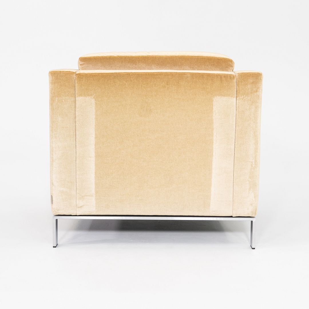 2010s Lord Norman Foster for Walter Knoll Model 500 Arm Lounge Chair Tan Fabric