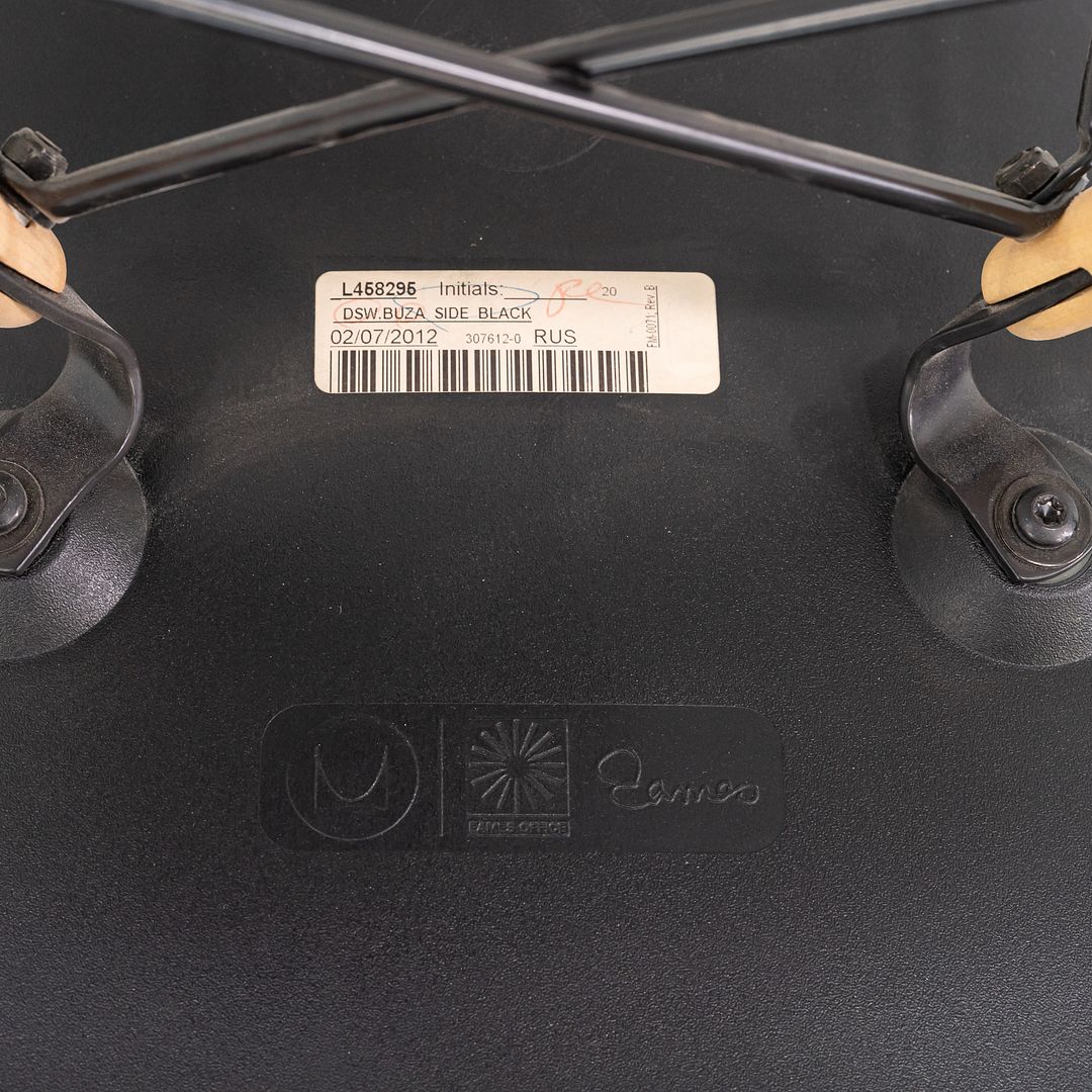 2012 Herman Miller Eames DSW Plastic Side Chair with Eiffel Tower Base 5x Avail