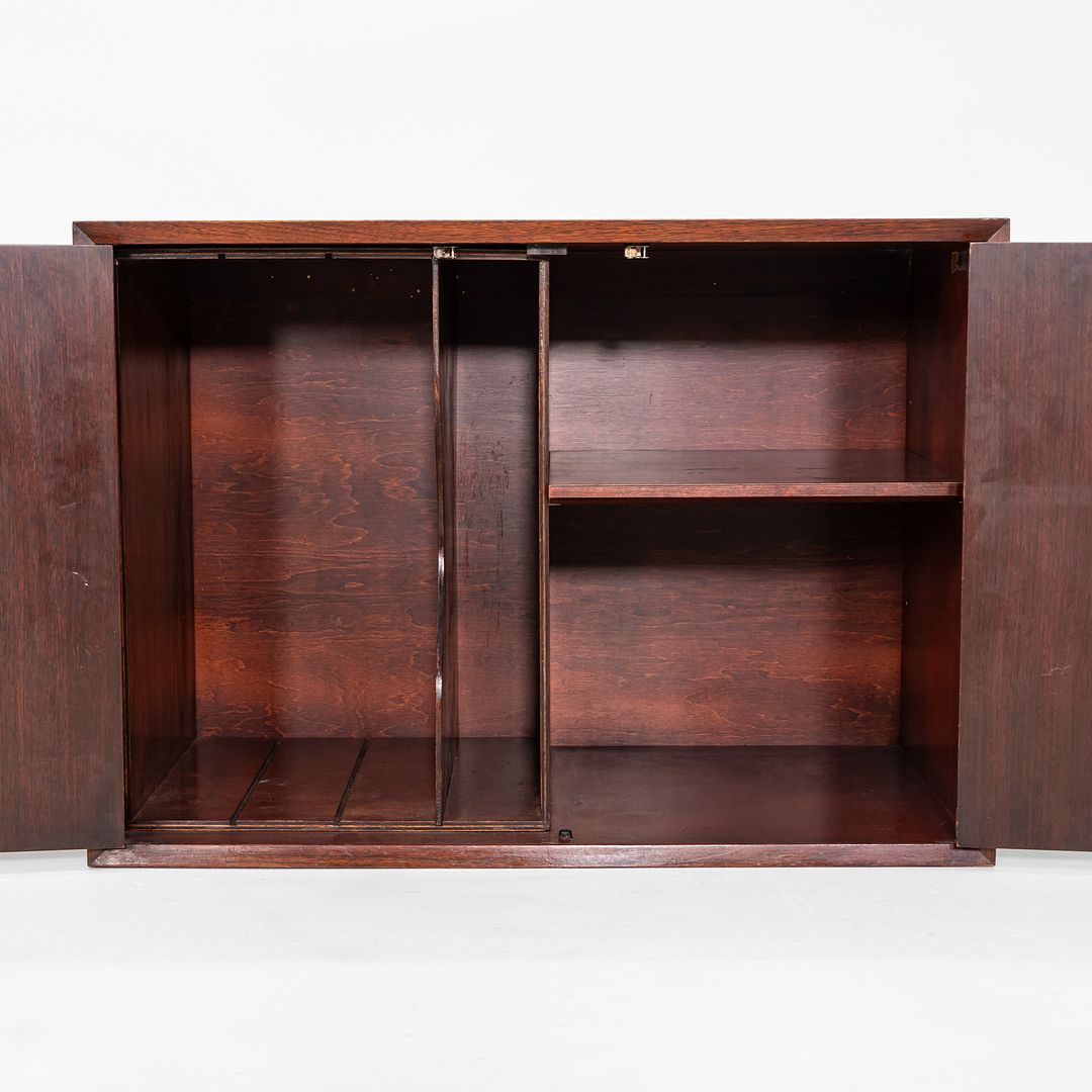 1950s George Nelson Basic Cabinet Series Cabinet in Walnut 34 x 24 x 18 inches
