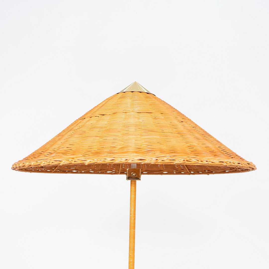 2024 Paavo Tynell for GUBI 9602 Floor Lamp "Chinese Hat" Wicker Shade 3x Avail