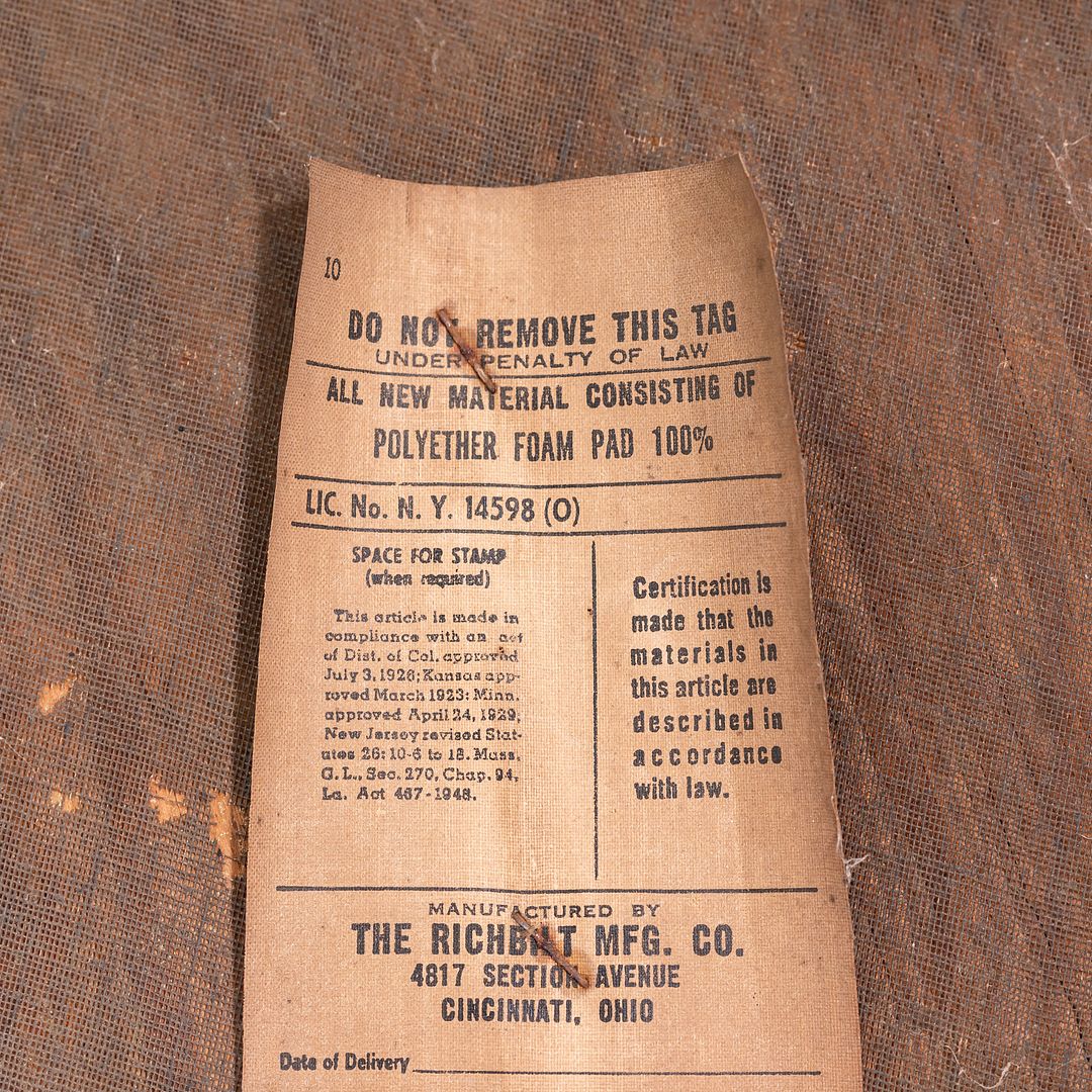 1950s Henry P. Glass for Richbilt Cylindra Dining Chair in Walnut and Red Vinyl