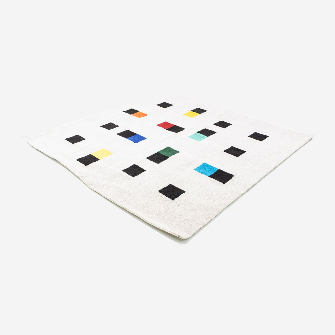 2010s Max Bill for Metrocs of Japan Rug Made with New Zealand Wool 6.5x6.5'