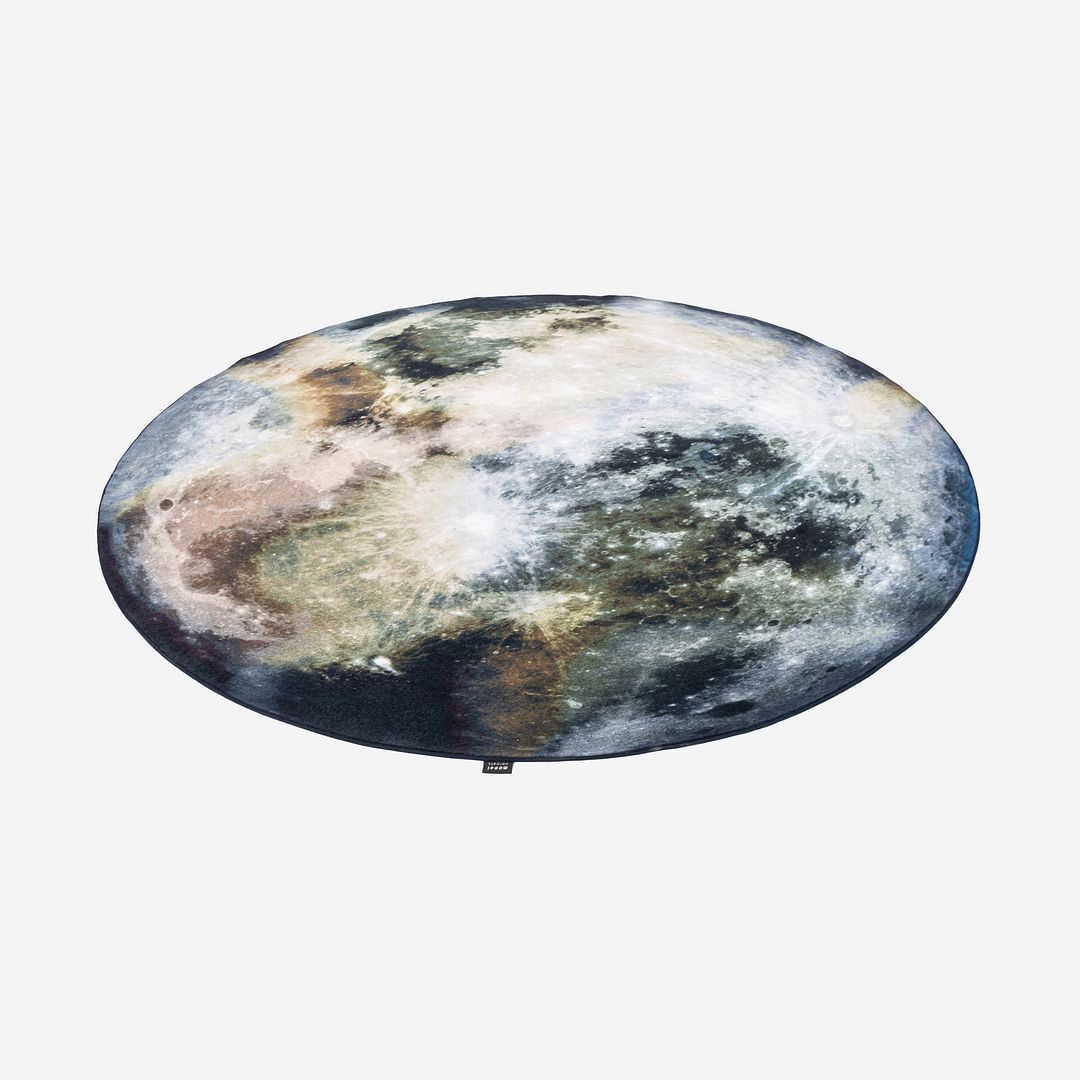 2020s MOOOI Mooon Circular Rug Made in Germany 98 Inch Diameter 2x Available