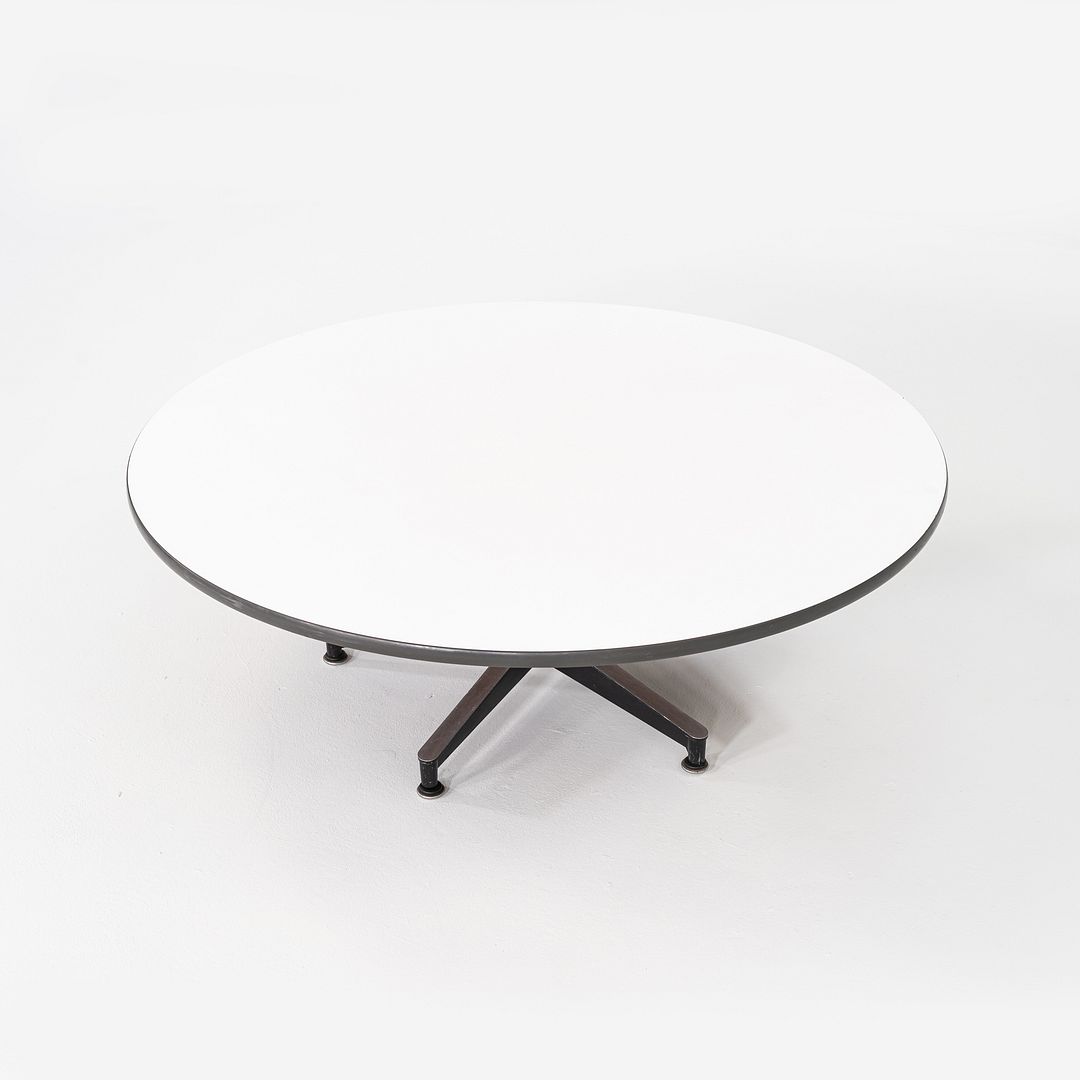 C. 1956 Herman Miller Eames Coffee Table with White Laminate Top and 670 Base