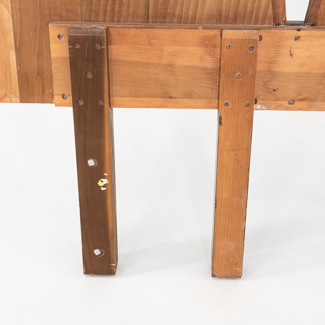 1960s Helen and Hobey Baker King Size Modern Headboard in Walnut 96x38 Inches