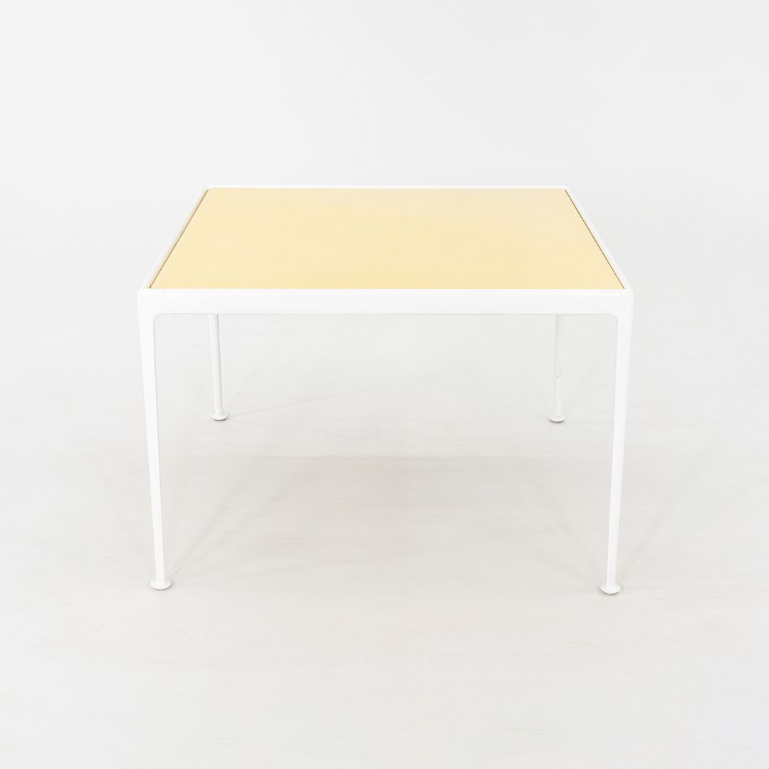 1970s Richard Schultz for Knoll 1966 Outdoor Dining Table w/ Yellow Top 38 inch