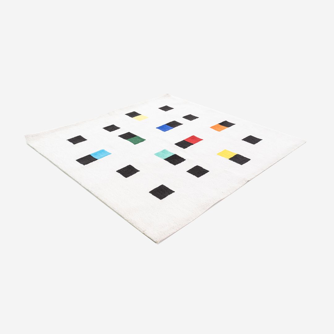 2010s Max Bill for Metrocs of Japan Rug Made with New Zealand Wool 6.5x6.5'