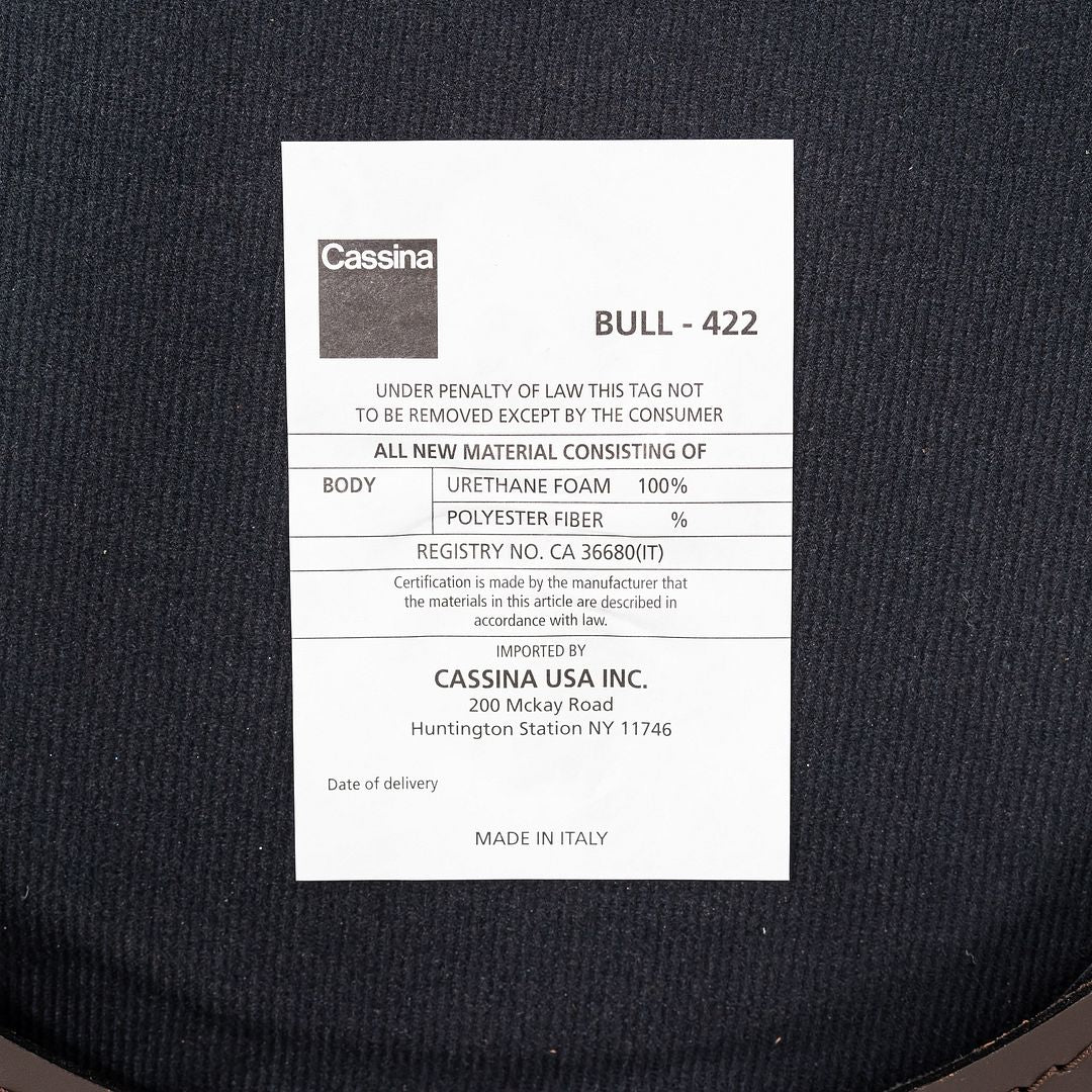 2010s Mario Bellini for Cassina Bull 422 Dining Chair in Brown Leather 12x Available