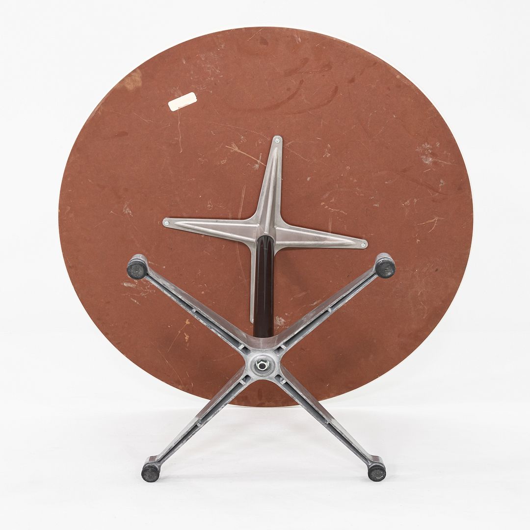 2000s Herman Miller Eames Occasional Table with Wood Laminate Top 42 inch Top